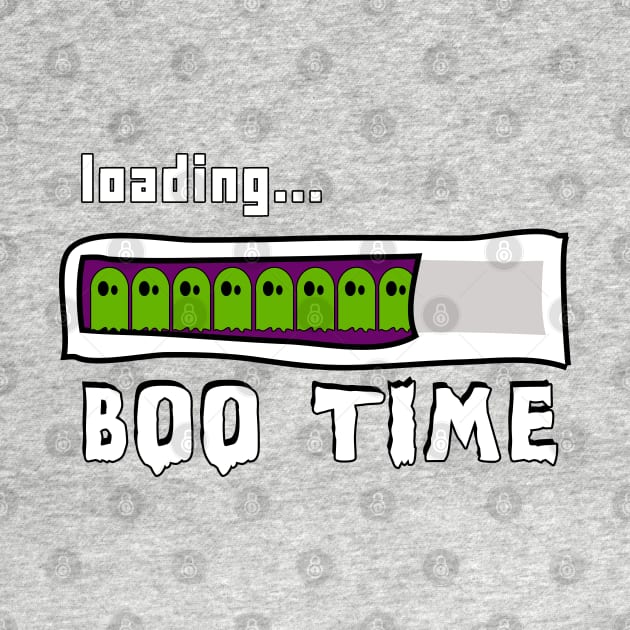 Boo Time Loading Bar - Ghostly Anticipation No 3 by Fun Funky Designs
